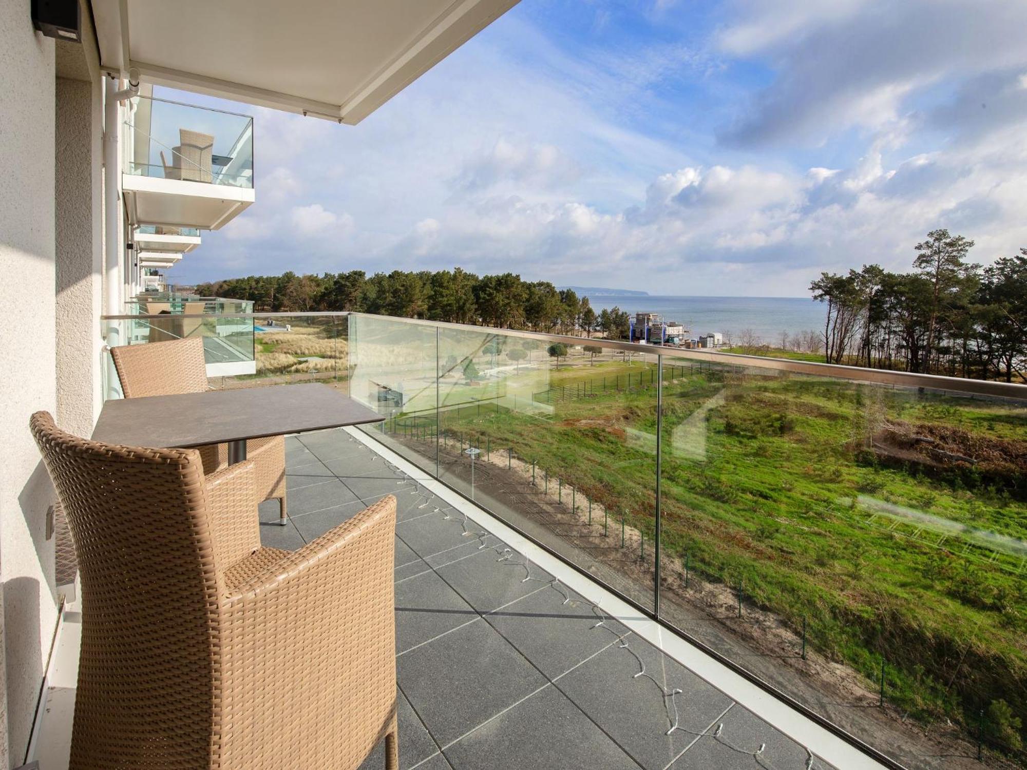 Duenenresidenz Prora - Ferienwohnung Mit Meerblick, 2 Schlafzimmern, Sauna Und Balkon Np-404 Binz Exterior foto